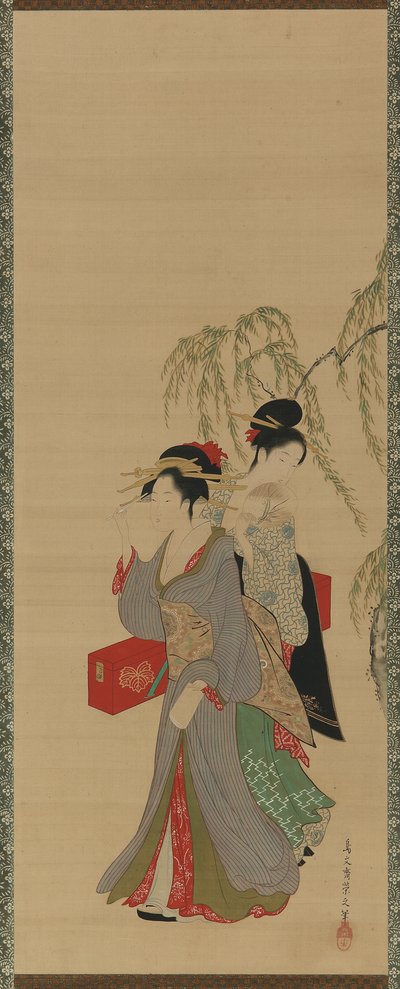 Beauties of the Seasons - Summer by Hosoda Eishi